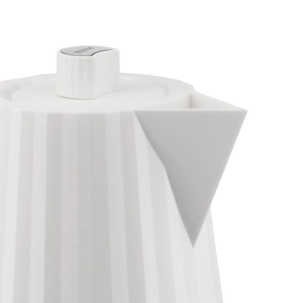 Alessi Plisse Электрический чайник, объем - 1,7 л, цвет - белый матовый
