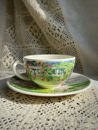 Gien Paris Giverny Набор из 2-х чайных пар, объем - 260 мл, разноцветный