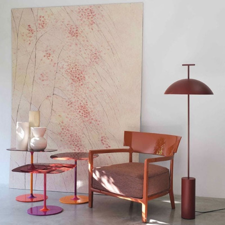 Kartell Thierry Журнальный столик, 33х50х50h см, красный