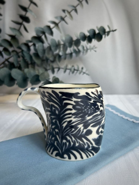 Seletti Classics on Acid Кружка Granada, размеры: 10,5х7,5х9,5h см, цвет - белый, синий