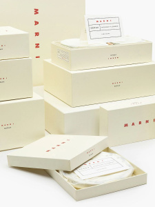 Serax Marni Midnight Flowers Набор из 2-х пиал с рисунком Blossom Milk MF, диаметр - 18 см, 300 мл