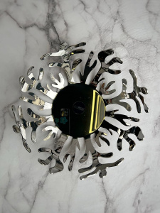 Alessi Mediterraneo Металлическое блюдо для фруктов, размеры: 25х25х9h см, полированная сталь