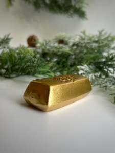 Inge Glas Стеклянная елочная игрушка Слиток золота, высота - 8,5 см