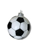 Kruzel Стеклянная елочная игрушка ручной работы Футбольный мяч -9 см