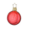 Inge Glas Стеклянная елочная игрушка Красный макарон, 5,5 см