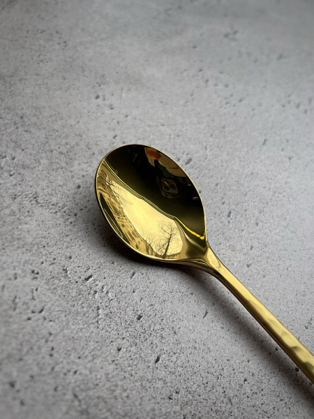 Degrenne Fuse Martele Laiton Столовая ложка, длина - 21,5 см, цвет - золотой