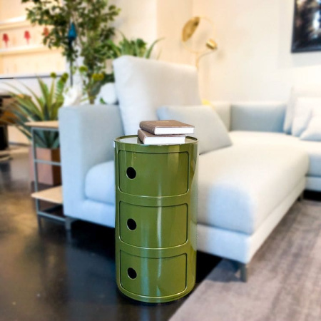 Kartell Componibili Тумба с 3-мя отделениями, размеры: 32х32х58,5h см, цвет - зеленый