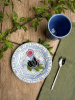 Gien Oiseaux Bleu Fruits Тарелка для закусок и канапе с рисунком Figues (Инжир), диаметр - 16,5 см
