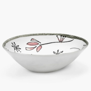 Serax Marni Midnight Flowers Набор из 2-х пиал с рисунком Fiore Rosa MF, диаметр - 18 см, 600 мл