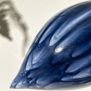 Goodwill Стеклянная елочная игрушка Сосулька с разводами, размер - 10 см, цвет - синий