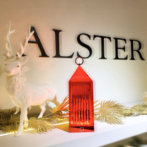 Kartell Lantern Настольный светильник - фонарь, 31 см, красный