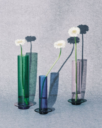 Serax Glass Towers Большая стеклянная ваза, размеры: 12,5х7х32,5h см, цвет - зеленый