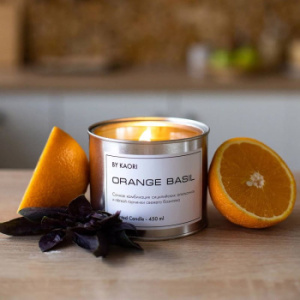 By Kaori Ароматическая свеча "ORANGE BASIL", 450 мл
