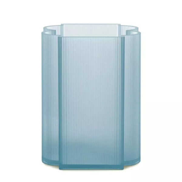 Kartell Okra Ваза из переработанного полиметалакрилата, размеры: 18х18х24h см, цвет - голубой