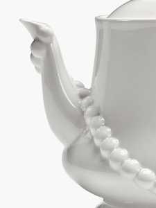 Serax Les Objets Mouleversants Фарфоровый заварочный чайник, размеры: 19,2х13,2х16,5h см, белый