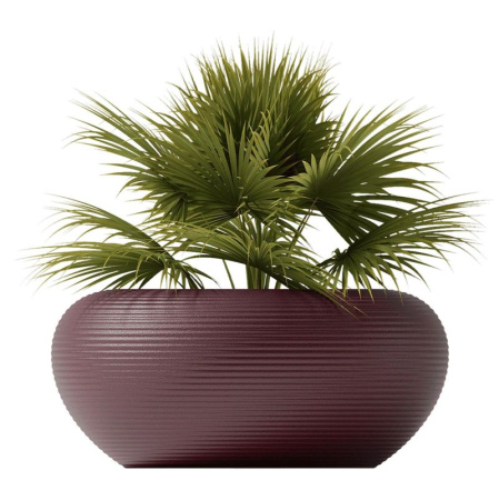 Qeeboo Nami Planter Кашпо для растений, размеры: 97х97х45 см, цвет - бордовый (Indian Red)