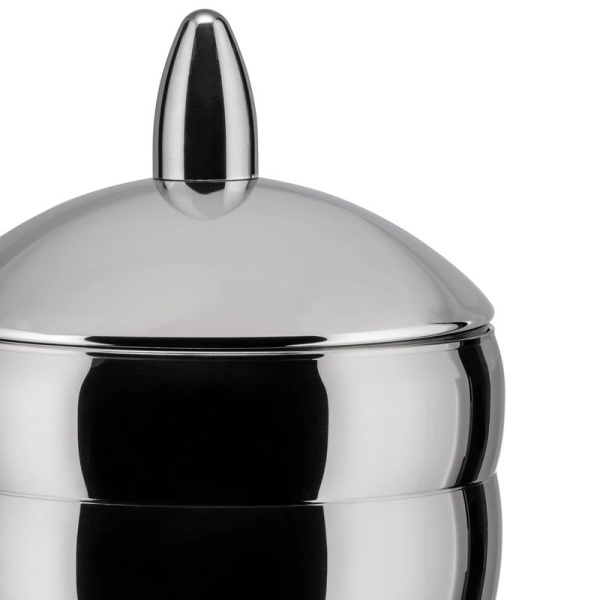 Alessi Kalisto 2 Металлическая емкость для хранения сыпучих продуктов, размеры: 11х11х21h см, сталь