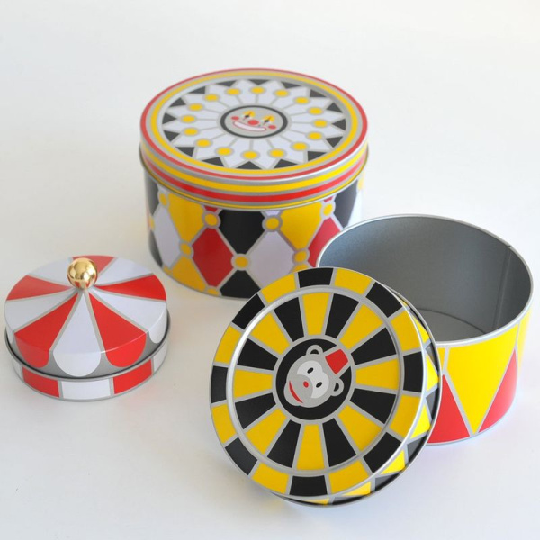 Alessi Circus Набор из 3-х металлических коробок для хранения