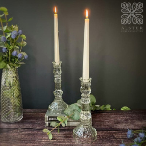 Goodwill Набор из 2-х стеклянных подсвечников, 21,5 см, прозрачный