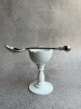 Alessi Dressed Egg Набор для яйца: подставка и ложечка, цвет - белый, сталь