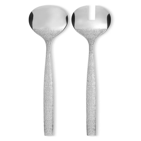 Alessi Dressed Набор для салата с рельефным узором на задней поверхности ручки, нержавеющая сталь