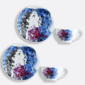 Bernardaud Les Bouquets de Marc Chagall Набор из 2-х чайных пар, объем - 135 мл