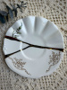 Seletti Kintsugi Фарфоровая чайная пара, цвет - белый, золотой