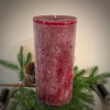 DekoCandle Декоративная круглая свеча, 12х25 см, красный