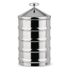 Alessi Kalisto 3 Металлическая емкость для хранения сыпучих продуктов, размеры: 11х11х21h см, сталь