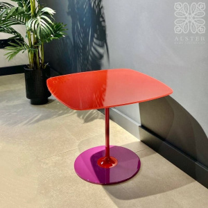 Kartell Thierry Журнальный столик, 50х50х40h см, красный