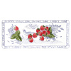 Gien Oiseaux Bleu Fruits Прямоугольная тарелка для кекса, размеры: 36х15,5 см, цвет - белый, синий