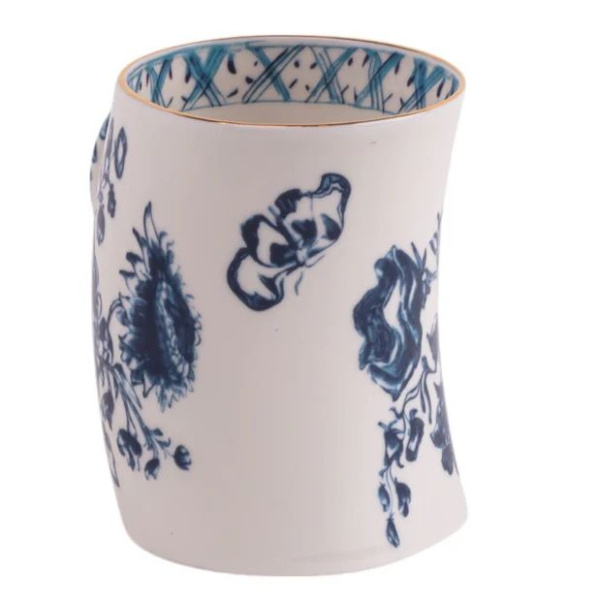 Seletti Classics on Acid Кружка Acid Roses, размеры: 12х7х10h см, цвет - белый, синий