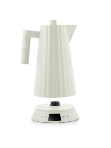 Alessi Plisse Электрический чайник, объем - 1,7 л, цвет - белый матовый
