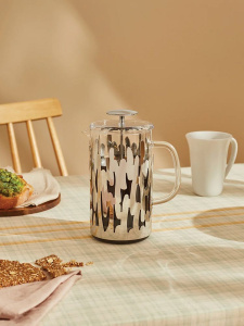 Alessi Barkoffee Заварочный чайник или кофейник с прессом, объем - 720 мл, цвет - полированная сталь