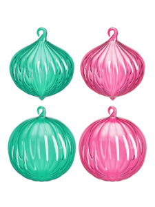 Чуть Чуда Набор стелкянных елочных игрушек ручной работы "Чудеса"