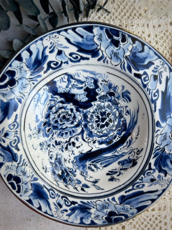 Seletti Classics on Acid Тарелка для супа Flower Bird, диаметр - 25,7 см, цвет - белый, синий