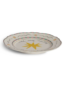 Bitossi Home Passion Fruit Тарелка для канапе или хлеба с декором Stella (звезда), диаметр - 16,5 см