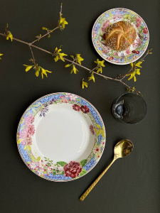 Gien Millefleurs Тарелка для супа, диаметр - 23 см, цвет - белый, разноцветный