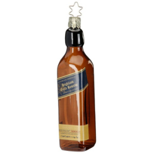 Inge Glas Стеклянная елочная игрушка Коллекционный виски, размер - 13 см