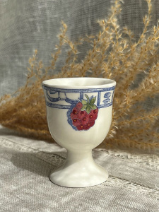 Gien Oiseaux Bleu Fruits Набор из 2 подставок для яиц, размеры: 5,2х5,2х7h см, цвет - белый, синий