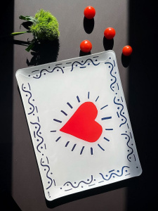 Gien L'Archipel Sentimental Акриловый сервировочный поднос, размеры: 37х28,3 см