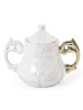 Seletti I-Wares Фарфоровая сахарница, размеры: 13хx13x15h см, цвет - белый, золотой