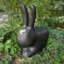 Qeeboo Rabbit Стул Заяц, размеры: 68,8x39,5x80h см, цвет - черный матовый