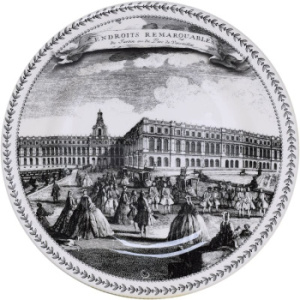 Gien Endroits Remarquables Десертная тарелка с рисунком Château (Замок), диаметр - 22 см
