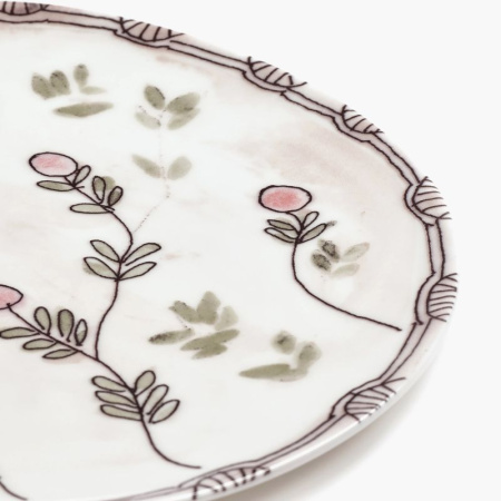 Serax Marni Midnight Flowers Набор из 2-х сервировочных тарелок с рисунком Mirtillo Nude MF, 31 см