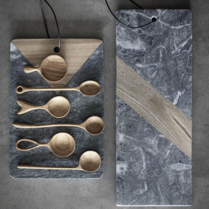 Pomax Oregon Разделочная доска, 30х20х1,5 см, зеленый/коричневый