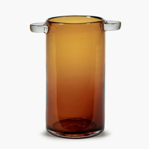Serax Vase Amber Wind&Fire Стеклянная ваза, размеры: 19х19х24h см, цвет - янтарный