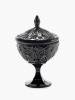 Serax Black Josephine Фарфоровая конфетница с крышкой, размеры: 15х15х24h см, цвет - черный