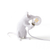Seletti Mouse Sitting Настольная лампа Мышь, 5х15х12,5h см, цвет - белый