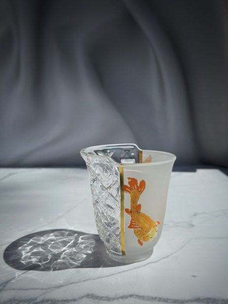 Seletti Hybrid Набор из 3 стеклянных стаканов Aglaura, цвет - прозрачный, разноцветный